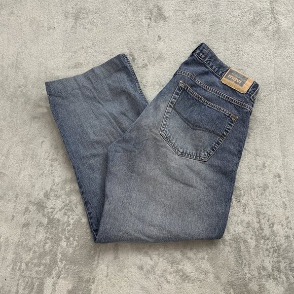 Mavi Jeans Other - Mavi Jeans Mens 34x27 Blue 170 Max Wide Leg Denim Zip Fly Blind Hem Casual